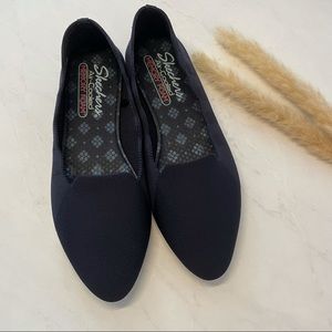 NEW Women's Skechers Cleo Bewitch Navy Flat Size 8